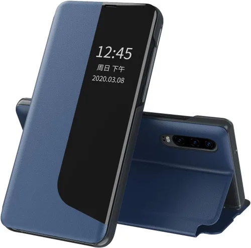 Miniatura 14 de Funda para Huawei P30 Lite, Clear View - Funda de piel sintética con función atril, funda protectora a prueba de golpes, color negro