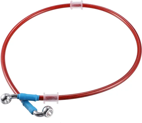 Miniatura 13 de X AUTOHAUX 31.5 in AN3 M10 Línea de freno hidráulico para coche, manguera de aceite, 28 ° 90 ° acero inoxidable para coche, motocicleta, motocross