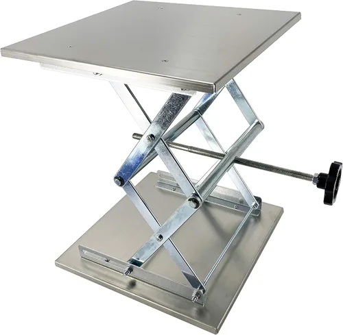 Miniatura 8 de (R) Lab Jack Lift Scissor Table Mini Acero Inoxidable 4 "x4" x 6 " Carga máxima 6.6 lbs/3kg
