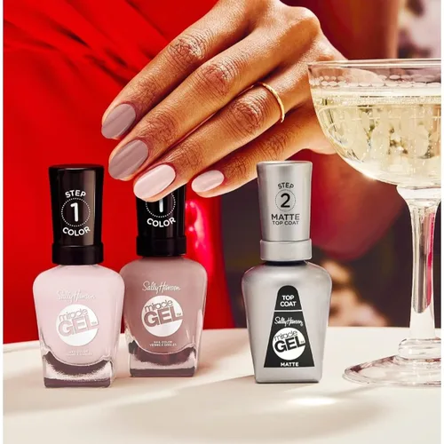 Miniatura 9 de Sally Hansen Miracle Gel Esmalte de uñas de calidad de salón Fórmula similar al gel, sistema de dos pasos, no necesita luz UV, larga duración