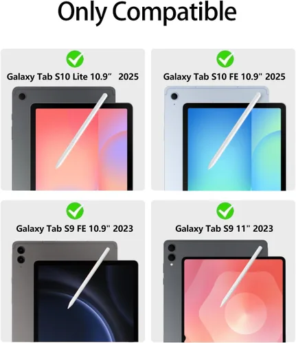 Miniatura 2 de Funda para teclado retroiluminada para Samsung Galaxy Tab S10 Lite/S10 FE/S9 FE 5G 10.9"/ Tab S9 11", teclado inalámbrico desmontable magnético de 7