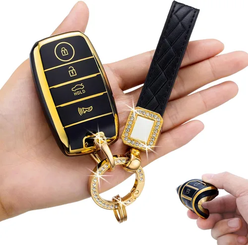 Funda para llavero Kia, TPU suave de 363 grados, protección para Kia Soul Sedona Carnival NIRO Sorento Sportage Rio Forte Optima Koup Cerato, 4 4