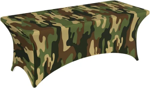 Miniatura 11 de Buffalo - Mantel rectangular ajustable a cuadros verde y blanco de 6 pies para fiestas, banquetes, festivales, bodas