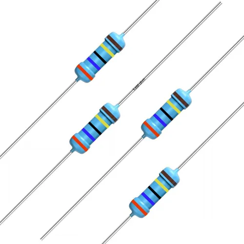 Miniatura 53 de California JOS 100 unidades de resistencia de 0.12 ohmios 1/4w (0.25 W) Resistencia fija de película metálica de tolerancia ±1%, más de 189 valores