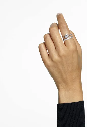 Miniatura 4 de SWAROVSKI Constella Ring Set Collection Clear Crystals Rhodium Tone Finish