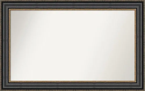 Miniatura 233 de Amanti Art Espejo personalizado, espejo de baño negro puente, espejo de pared o espejo de tocador de baño sobre el fregadero (26 x 26 pulgadas)