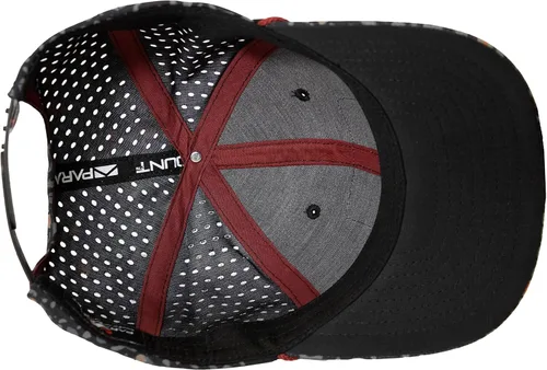 Miniatura 6 de Paramount Outdoors Big Foot Squatch Gorra de rendimiento para pesca con cuerda, perforación láser, cierre de presión Negro