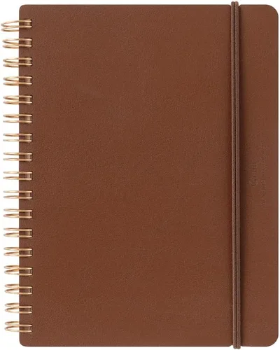 DESIGNPHIL 15223006 Midori Ring Notebook, grano, deformación B6, marrón oscuro