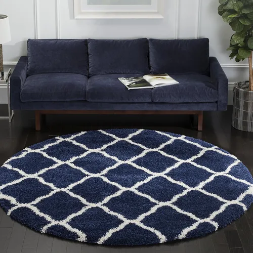 Miniatura 18 de SAFAVIEH Hudson Shag Collection - Alfombra extragrande de 11 x 15 pies, diseño de enrejado, no desprende pelusa y de fácil cuidado, 2 pulgadas