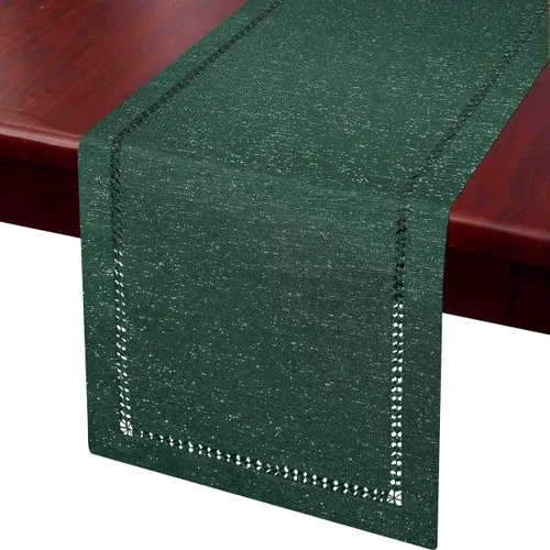 Miniatura 10 de Grelucgo Servilletas de mesa de comedor con dobladillo a mano para Halloween, hilo plateado entrelazado (negro, 4 servilletas de 18 x 18 pulgadas)
