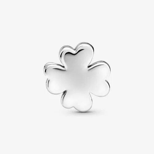 Miniatura 2 de pandora pavé 798601c01 cuatro hojas trébol clip encanto verde 0.5in