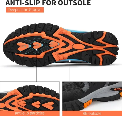 Miniatura 4 de GLANOUDUN Steel Toe Shoes for Men Outdoor Men's Work Sneakers Comfort Safety Toe Working Shoes for Men Indestructible Industrial Construction Shoes
