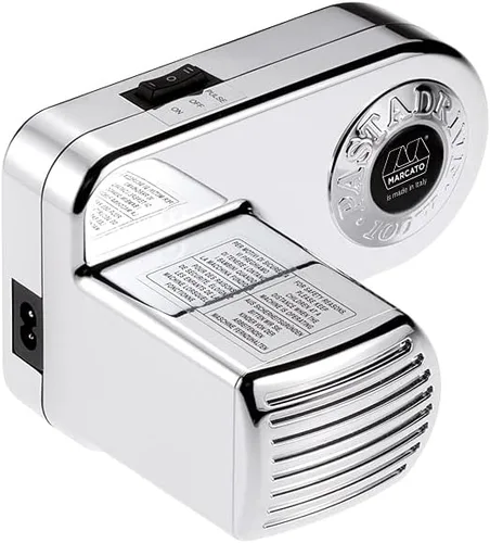 MARCATO Hecho en Italia Pastadrive 110W Máquina eléctrica de pasta de acero cromado. Compatible con máquinas Atlas & Ampia y Marga Mulino