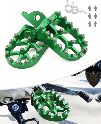 Miniatura 11 de Estriberas de pie de motocicleta Pedales Reposapiés para CR125R CRF250R/450R CRF250L KX250F KX450F y más Dirt Bike, AURORA VIOLET