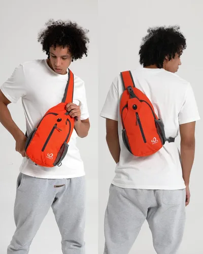 Miniatura 132 de WATERFLY Bolsa pequeña de senderismo: mochila cruzada para el pecho, mochila para hombres y mujeres con correa de hombro agradable a la piel