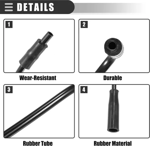 Miniatura 6 de Motoforti Tubo de ventilación del cárter, tubo de manguera de ventilación del cárter, para Jeep Wrangler Cherokee Grand Cherokee 1997-2004 4.0L