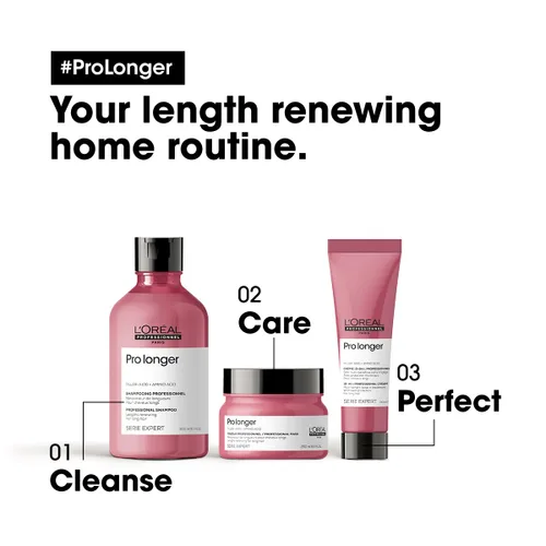 Miniatura 3 de L'Oréal Professionnel Paris Máscara profesional más larga: reduce la rotura y la apariencia de las puntas abiertas para tipos de cabello fino