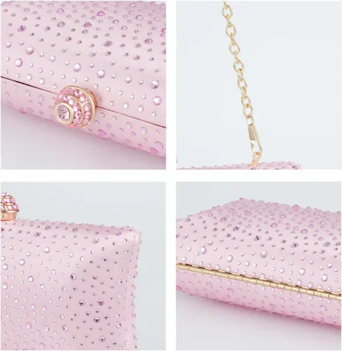 Miniatura 7 de Evevictor Women Handbags Rhinestone Party Prom Wedding Bride Evening Bags Crystal Party Clutch Purse