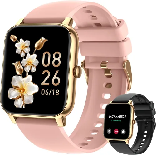 Reloj inteligente para mujer con rastreador de ejercicios: relojes inteligentes para mujer, relojes digitales para hombre, marca/respuesta de