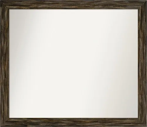 Miniatura 14 de Amanti Art Espejo de baño marrón para sobre el fregadero, 25 x 25 pulgadas, hecho a medida, espejo de tocador cuadrado marrón medio, marco de madera