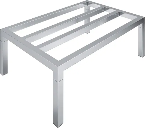 Miniatura 16 de 60 pulgadas de largo x 24 pulgadas de ancho Altura: 12 pulgadas fuera del piso de aluminio Almacenamiento en restaurantes, cocinas y garajes