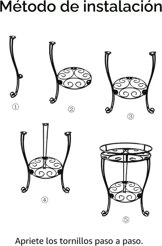 Miniatura 3 de TREEZITEK Soporte de metal alto de 11.8 pulgadas de diámetro para interiores o exteriores, soporte resistente para macetas con capacidad