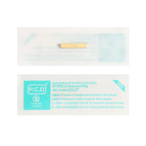 Miniatura 2 de Agujas de Microblading, New Star Tattoo 50pcs 12 Pin Permanente Maquillaje Cuchillas Manual de Cejas Tatuaje Hoja Curvada 12 Agujas Inclinadas