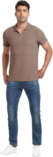 Miniatura 5 de Sailwind Polo de manga corta de punto gofre para hombre con cremallera de un cuarto