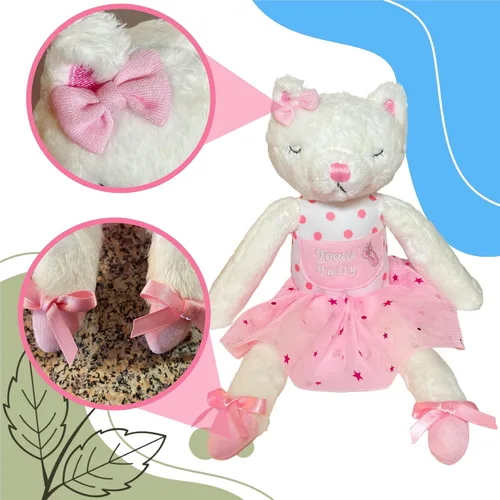 Miniatura 6 de Caterina - Almohada de hada de dientes de gato para niñas, muñeca de hada de dientes de bailarina