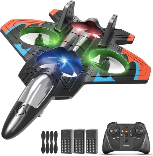 Miniatura 13 de Aviones RC para niños y adultos, control remoto de espuma, aviones, helicópteros, drones, juguetes para niños y adultos de 8 a 12 y 16 años, avión