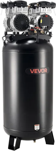 Miniatura 10 de VEVOR Compresor de aire resistente de 60 galones, 4HP 10SCFM a 90PSI Compresores de aire con presión máxima de 125 PSI, tanque de compresor sin