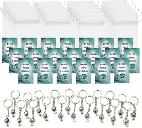 Miniatura 3 de Smiling Wisdom 20 regalos a granel You Make A World of Difference Apreciation Mini tarjetas de 3.5 x 2 pulgadas Equipo de empleados