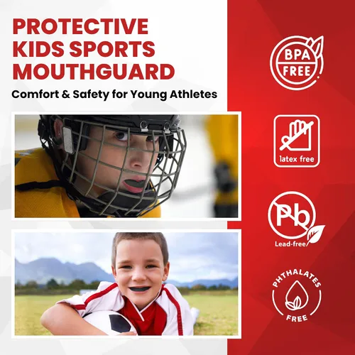 Miniatura 5 de Protector bucal de boxeo para niños, protector bucal juvenil para boxeo, artes marciales mixtas, muay thai, BJJ, kickboxing, lucha y sparring