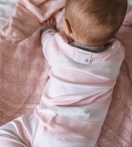Miniatura 3 de Burt's Bees Baby - Pijama de una pieza de 100% algodón orgánico con cremallera frontal, mameluco de bebé para dormir