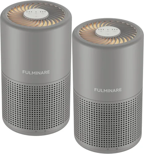 Miniatura 16 de FULMINARE Purificadores de aire para dormitorio H13 Filtro de aire HEPA verdadero Purificador de aire silencioso con luz nocturna Purificador