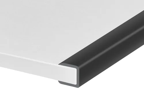Miniatura 18 de Borde de goma protector autoadhesivo para chapa, material de etileno propileno dieno, ajuste de 1/16 pulgadas (1.6 mm), longitud 10 pies