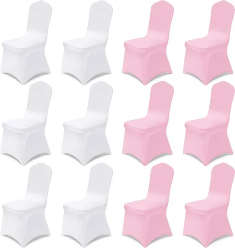 Miniatura 15 de Oudain 12 fundas para sillas plegables del 4 de julio, color rojo, blanco y azul, universales, de elastano, fundas protectoras elásticas lavables
