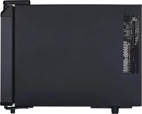 Miniatura 9 de BLACK+DECKER Refrigerador de vino de 6 botellas, enfriador de vino con frente espejo, mini refrigerador de vino termoeléctrico, BD60316