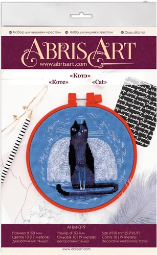 Miniatura 2 de Abris Art Kit punto de cruz Cat AHM-019