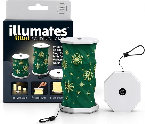 Miniatura 16 de Origami - Lámpara de escritorio LED plegable expandible – USB recargable y portátil – Luz de control táctil regulable con altura ajustable de hasta