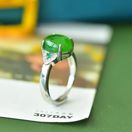 Miniatura 5 de Anillo de jaspe natural Joyas únicas de jaspe Boutique de moda para mujer