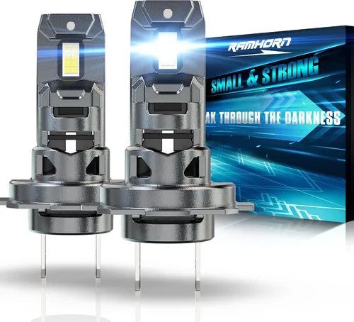 Miniatura 14 de RAMHORN Bombillas H4, bombillas 9003, 500% de brillo, diseño mejorado de 6500 K, luz antiniebla blanca fría Plug N-Play, paquete de 2