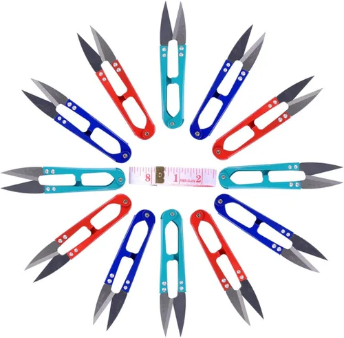 UCEC Tijeras de hilo de 4.2 pulgadas, tijeras de coser pequeñas de ganchillo para coser y tejer, mini tijeras pequeñas para coser bordado, tejer,