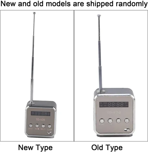 Miniatura 5 de Radio, radio Billig, radio, Td V26, pequeñas radios portátiles y batería, mini altavoz, reproductor de música, radio FM portátil, tarjeta de soporte