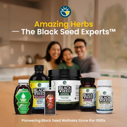Miniatura 7 de Amazing Herbs Aceite de semilla negra de alta calidad, sin gluten, sin OMG, prensado en frío, Nigella sativa ayuda a la salud digestiva, apoyo
