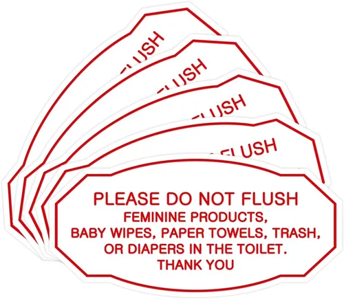 Miniatura 24 de Signs ByLITA Letrero de etiqueta victoriana Please Do Not Flush (Lt Gray), pequeño, 1 paquete Gris claro