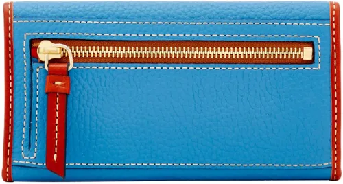 Miniatura 4 de Dooney & Bourke Billetera, cartera de embrague continental de grano de guijarros
