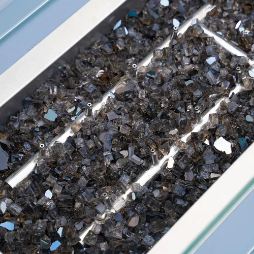 Miniatura 41 de Stanbroil - Vidrio de fuego de 10 libras – Cristal de fuego templado reflectante de 1/2 pulgada para chimenea de hoguera, azul Pacífico reflectante
