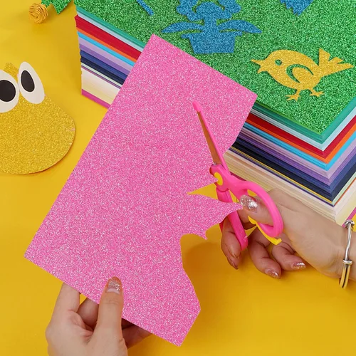 Miniatura 6 de Sonjade Papel de cartulina con purpurina, papeles con purpurina que no se desprende, cartulina para proyectos de manualidades y bricolaje, papel