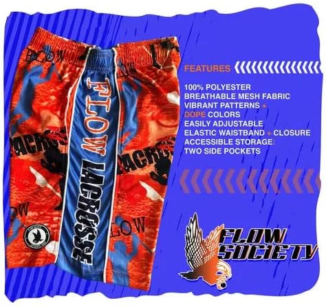 Miniatura 7 de Flow Society Home Run - Pantalones cortos deportivos para niños, pantalones cortos deportivos para gimnasio